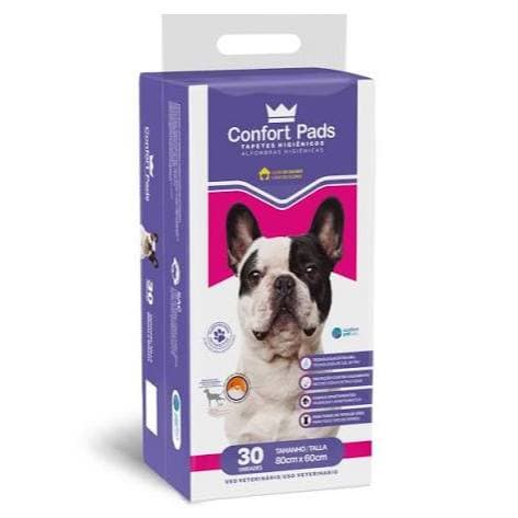 Tapete Higiênico para Cachorro Confort Pads (80x60) ou (60x55) 30unidades