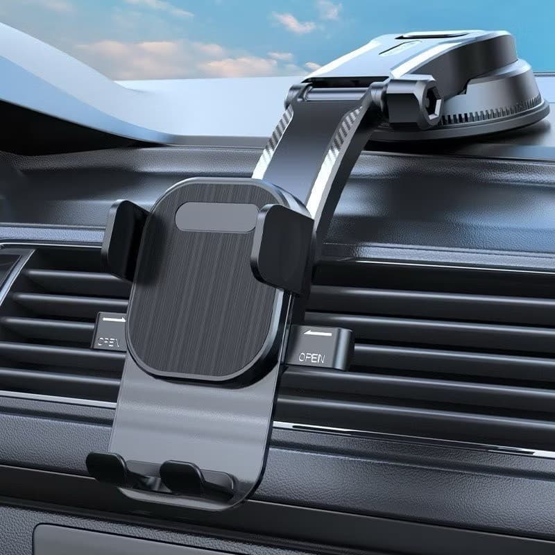Suporte Para Celular Carro Com Trava Anti-Queda Automática LE-111 2025