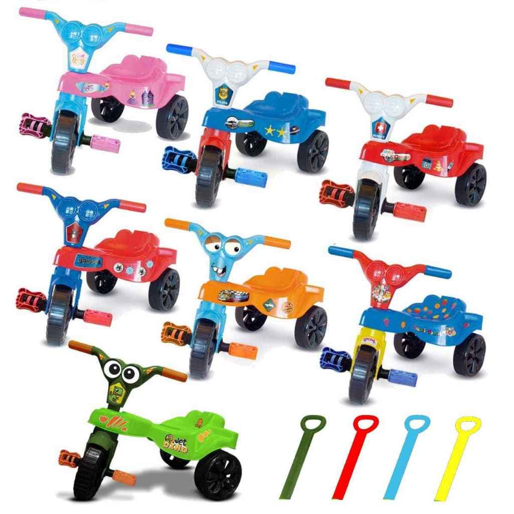 Triciclo Velotrol Infantil Tico-Tico Kepler Cores e Modelos sem e com Empurrador