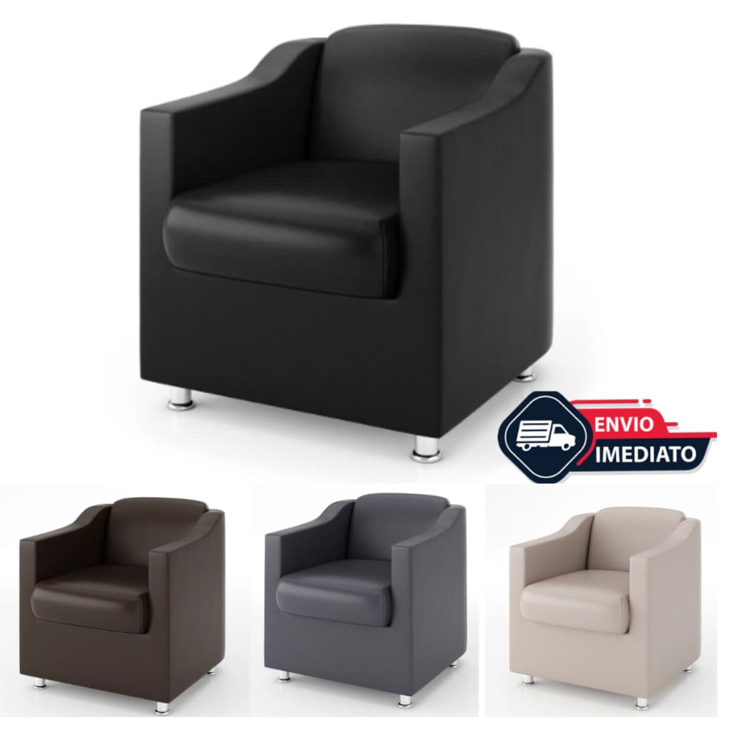 Poltrona CORINO Decorativa Tillak Consultório, Recepção, Sala, Escritório