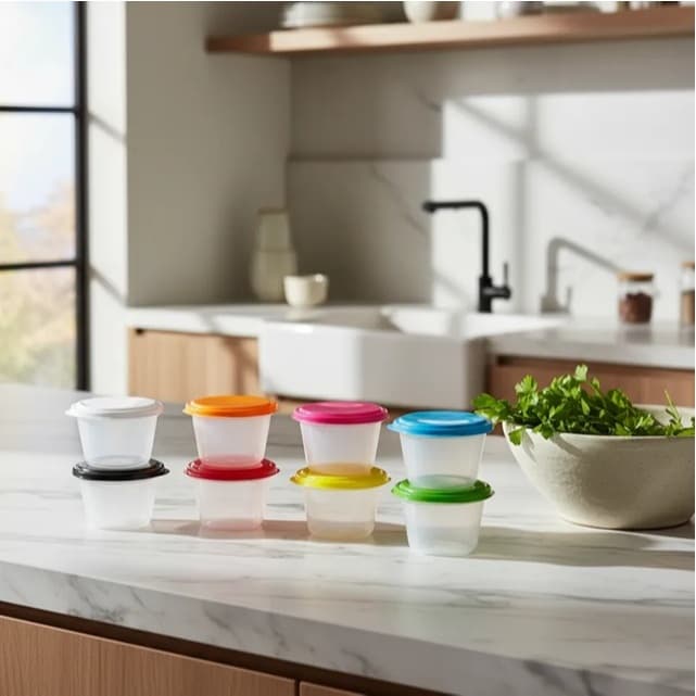 6 Potes Gelatinas e Papinha BPA Free 100 ml