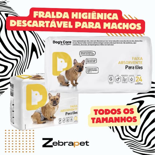 Dogs Care Fralda Higiênica Descartável para Machos - Div. Tamanhos