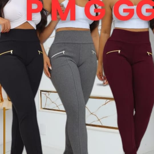 Calça  Montaria  FEMININO Cintura Alta Legging Com Bolso  P ao GG Elegante e Versátil