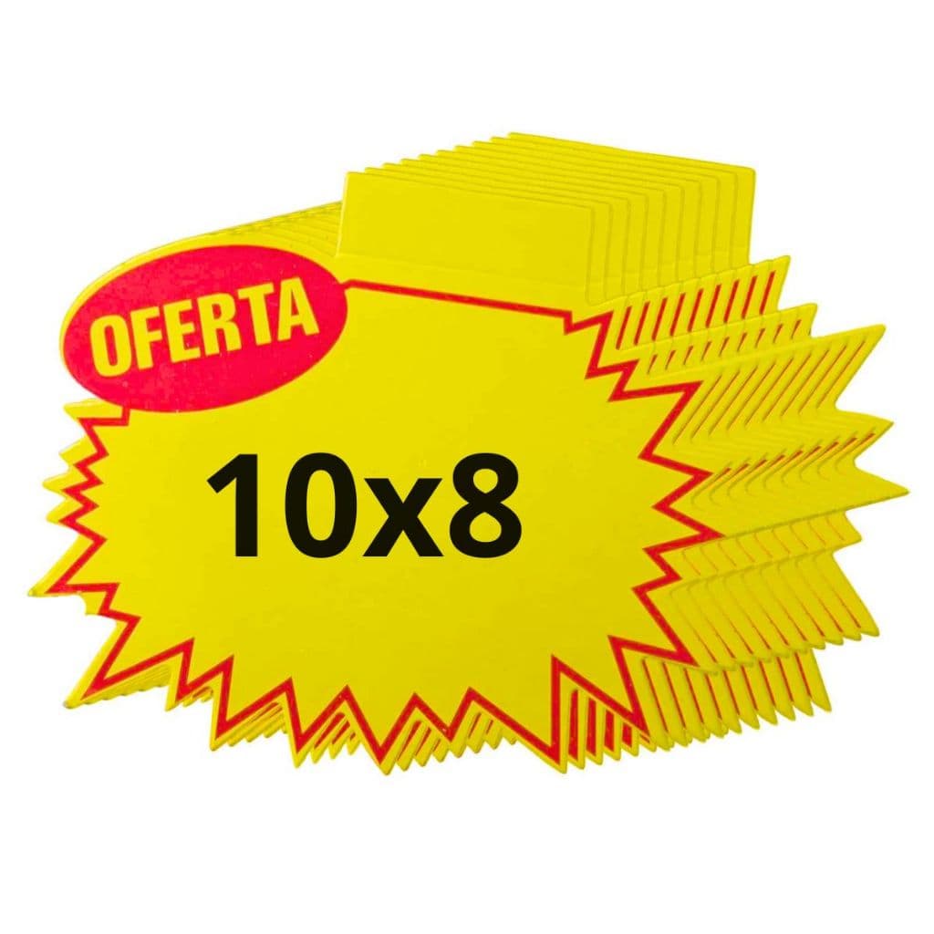 Placa De Oferta Pc Com 50 Unidades Tamanho Splash Micro