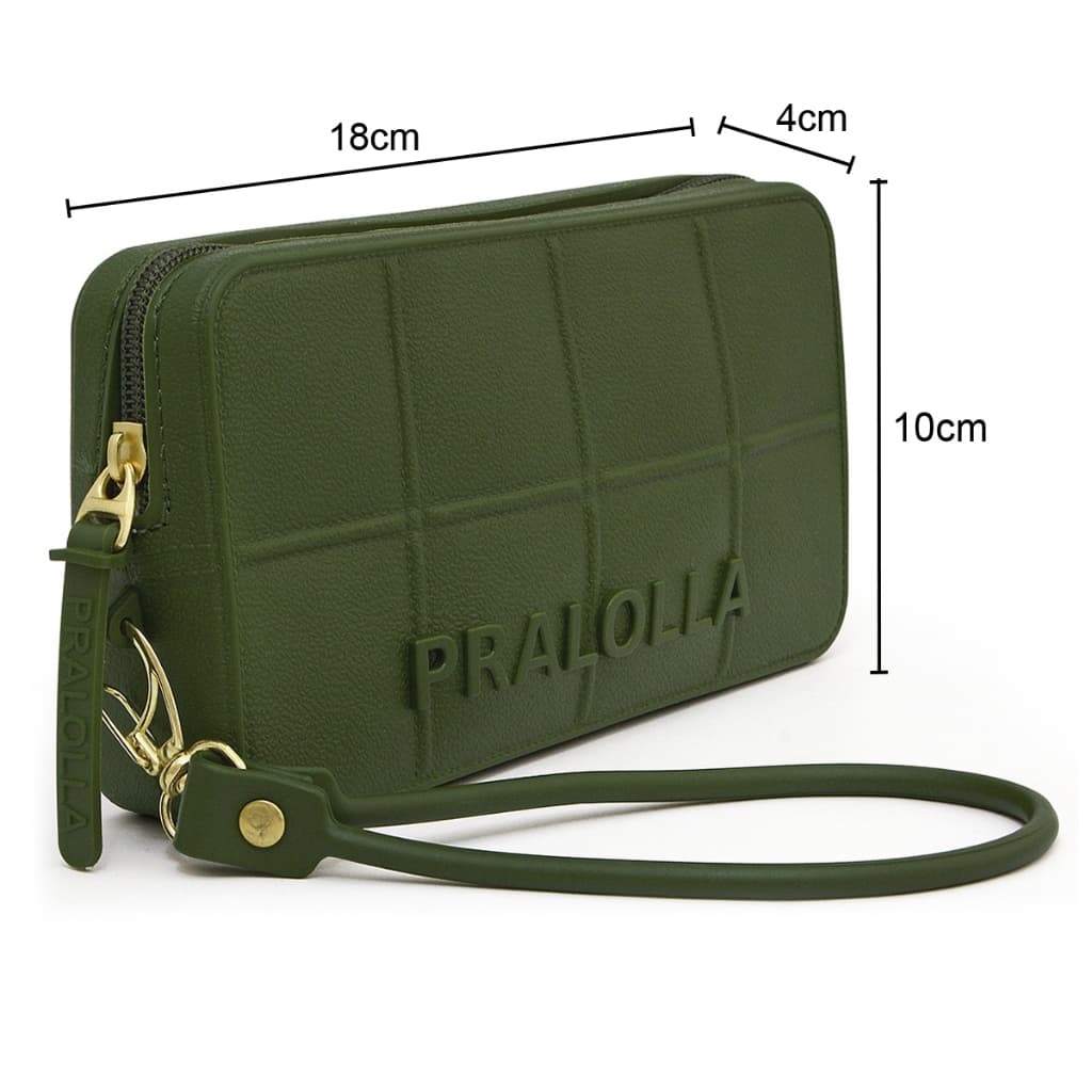 Carteira Feminina Emborrachada Pralolla com Alça de Pulso Removível a Prova D'agua Fim de Ano