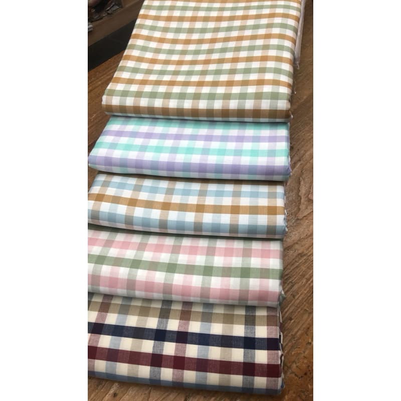 Tecido Tricoline Xadrez Fio Tinto 100% Algodao - Macio e Versátil 100% Algodão (50cm x 1,50)