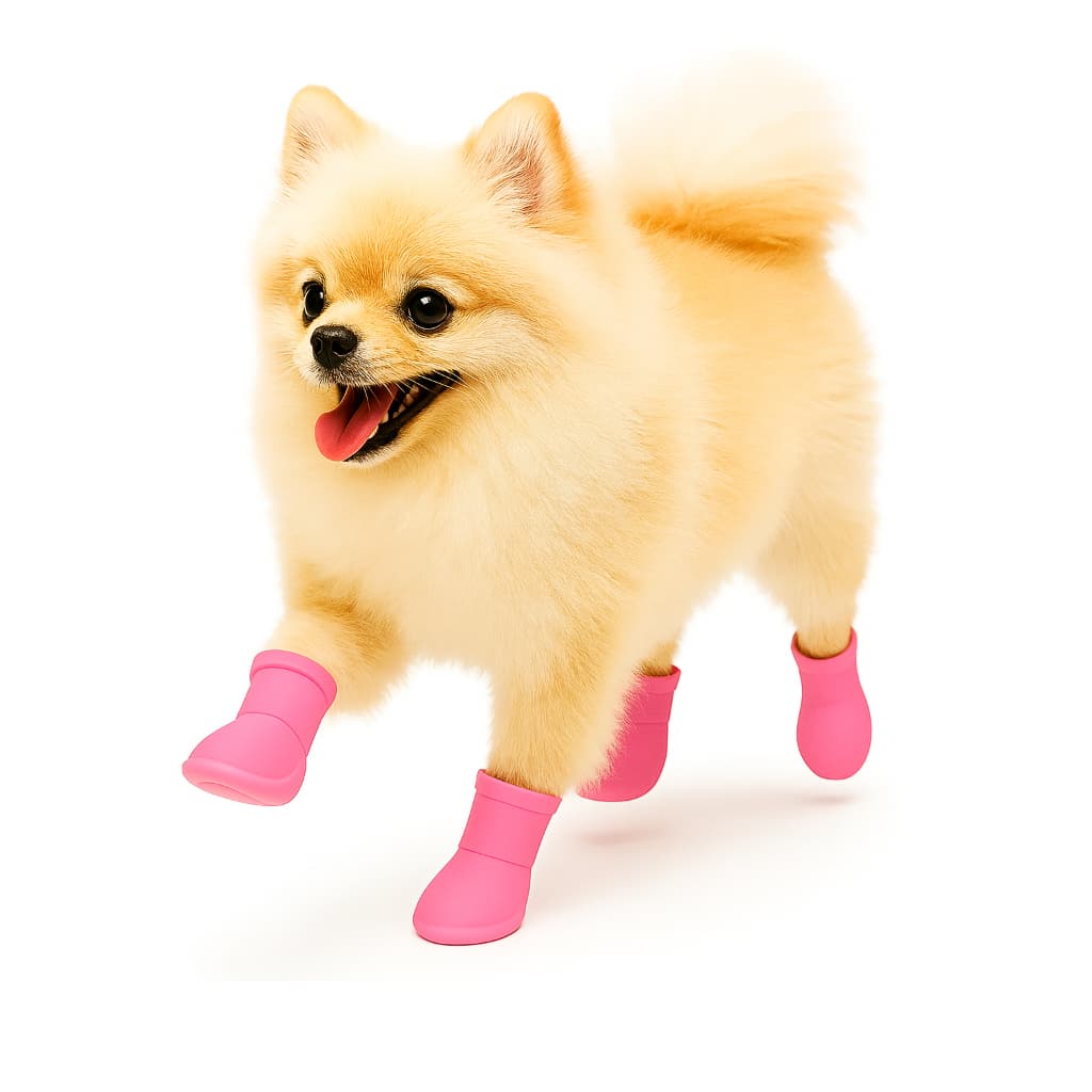 Sapato Botinha Bota Para Cachorro Pequeno Antiderrapante Impermeável Sapatinho Pet Preto Azul Vermelho Rosa