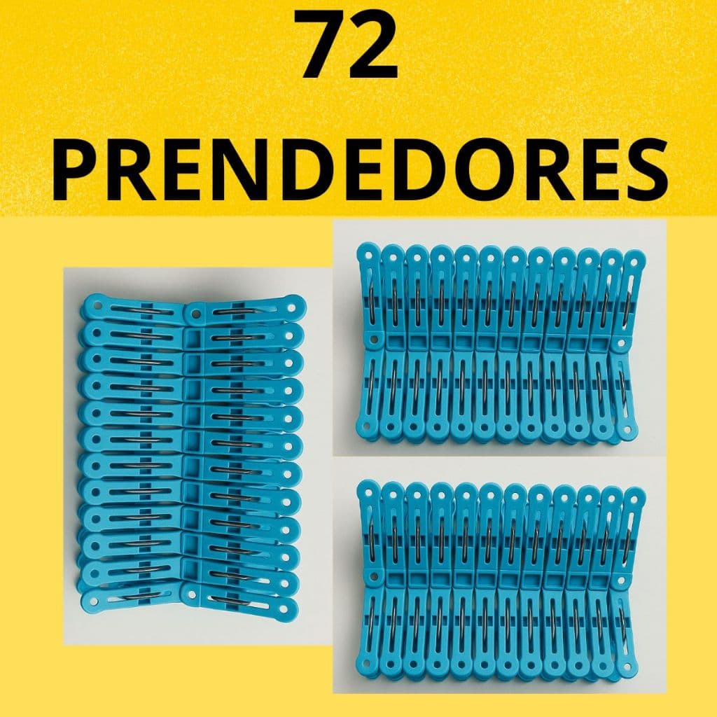 KIT 72 Prendedor Reforçado de Roupa, Pregador Reforçado de Roupa Para Varal