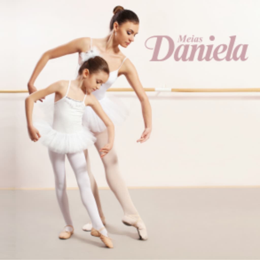 Meia Calça Ballet Translucida Helanca Fio 40 Convencional Daniela