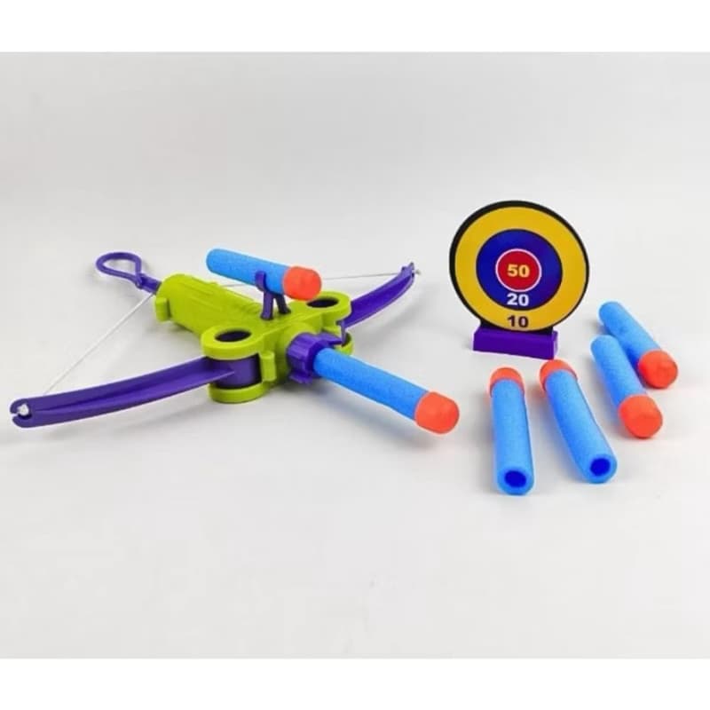 Kit 2 Arco e flecha, alvo, tiro de dardos, flecha de brincar, arminha de alvo, tiro em alvo