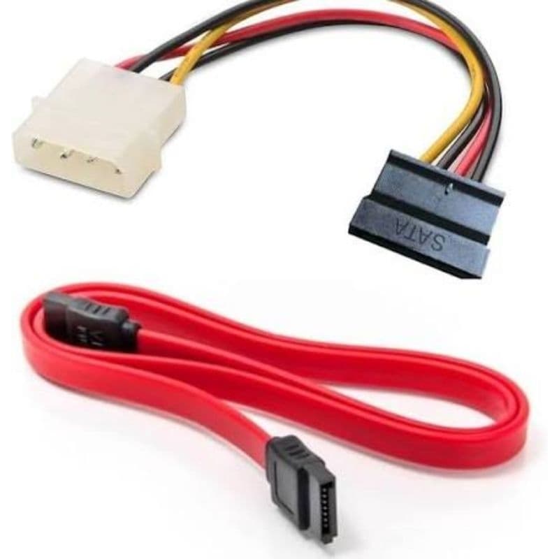 Kit Cabo Sata De Dados + Cabo De Energia lde 4p