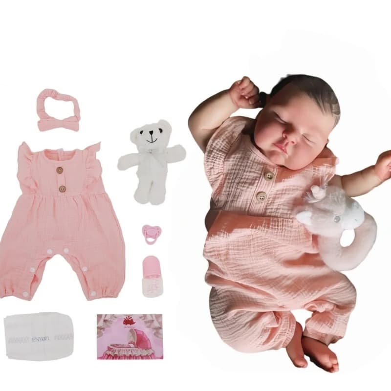 Bebê Reborn Menina Corpo Vinil Siliconado/ Tecido Macio Boneca Bebê Realista