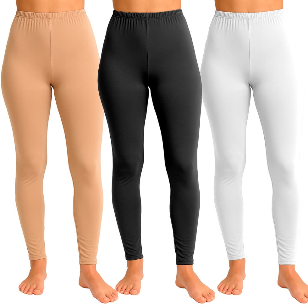 Calça Segunda Pele Lisas Microfibra Anti Transparência Segurança Feminina