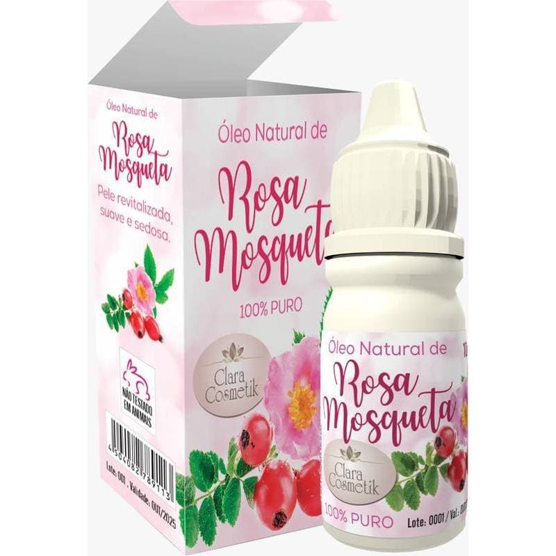 Óleo de Rosa Mosqueta 100% Puro 10ml Clara Cosmetik