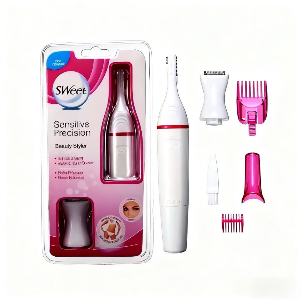 Aparador Depilador Elétrico 5 em 1 – Indolor, Para Pernas, Axilas e Área Íntima, Uso Feminino e Masculino