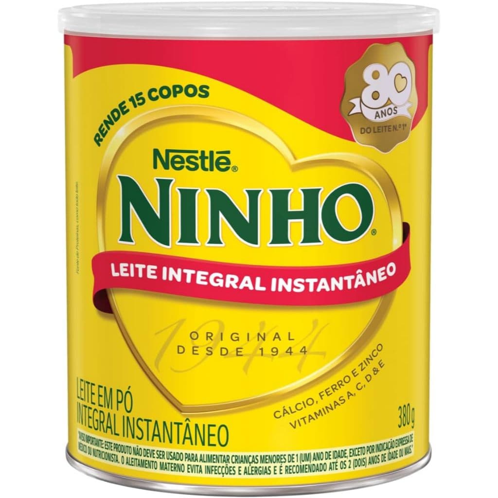 Leite Ninho Integral Instantaneo Lata 380g