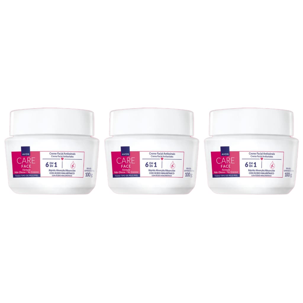 Creme Facial Antissinais Avon Care 100g