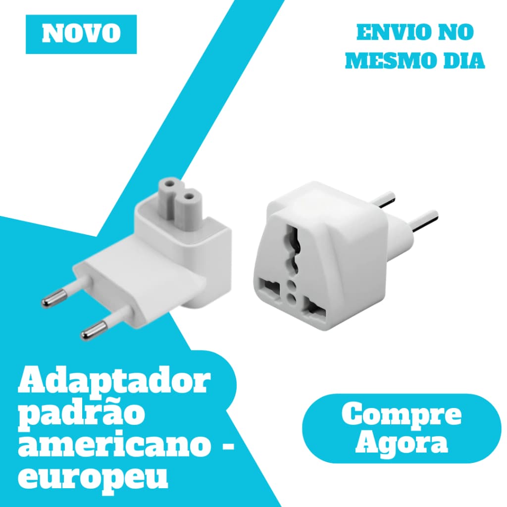 Adaptador Universal  - Padrão Europeu - Padrão Americano - Novo Original Lacrado