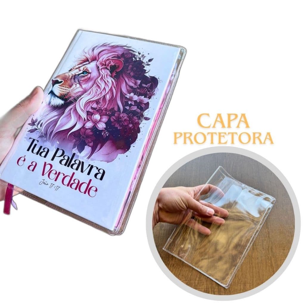 Capa Protetora Transparente Para Bíblias Letras Médias e Hiper Gigante