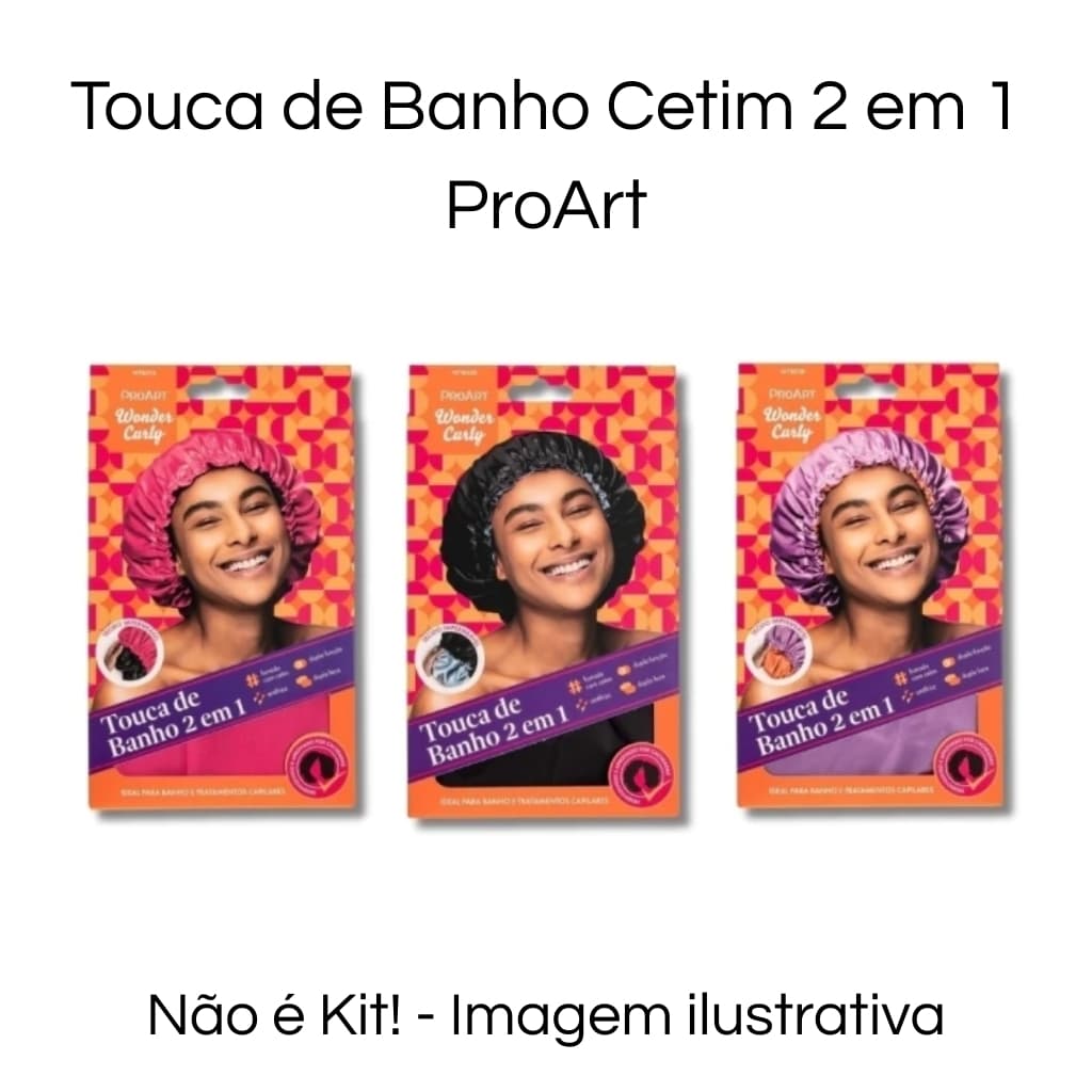 Touca de Banho Cetim 2 em 1 - ProArt