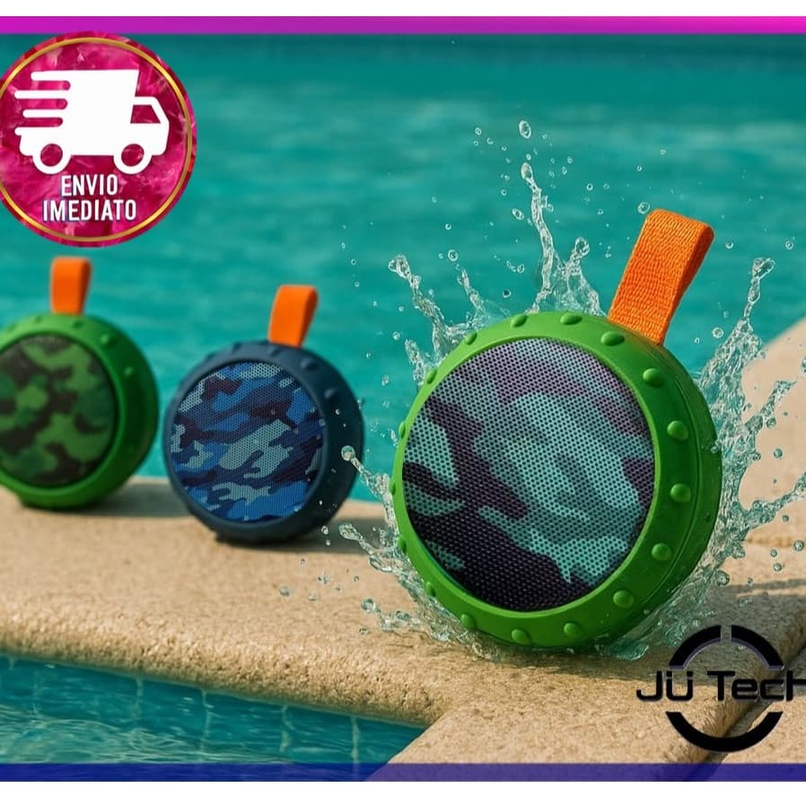 Caixa de Som Bluetooth caixinha a prova d'água Portátil  Recarregável  resistente sem fio música