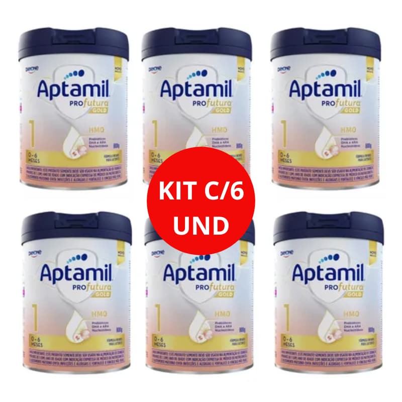 Kit C/6 latas Apamil Pro Futura Gold 1 800g