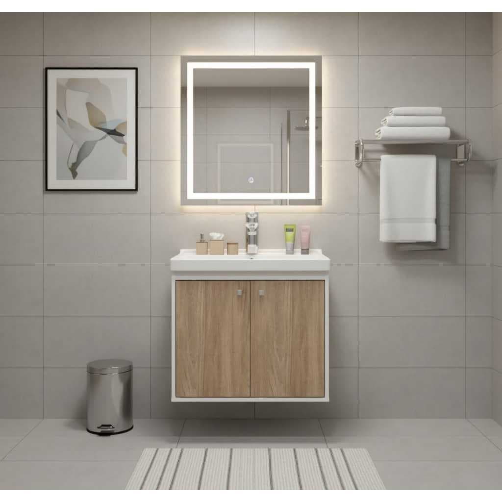 Gabinete para Banheiro 50cm MDF com Cuba