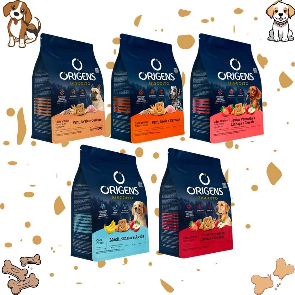 Biscoito Para Cães Vários Sabores 400g / 300g Origens