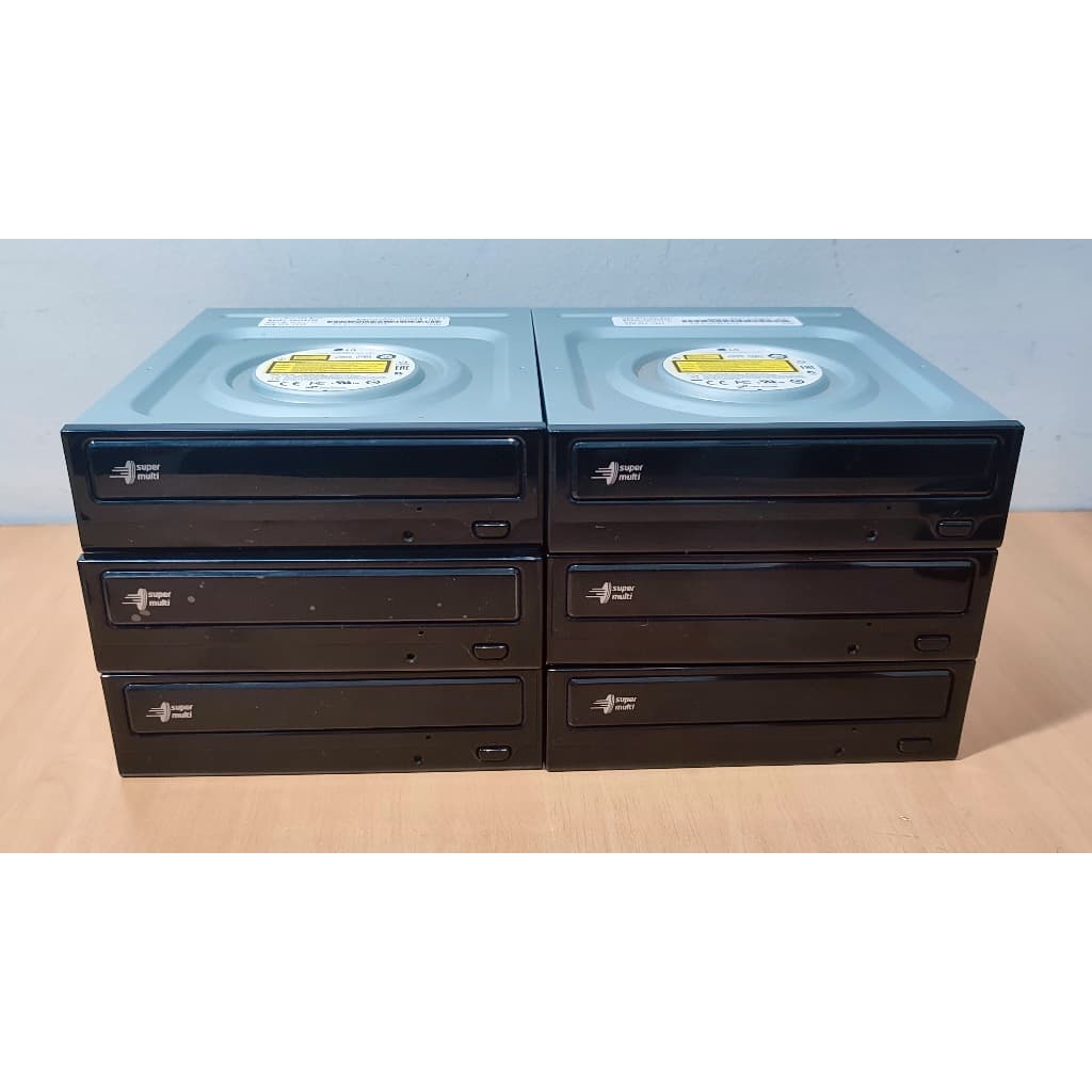 Kit 6 Unidades Leitor e Gravador De Dvd e CD Interno - LG Super Multi Gh24nsB0