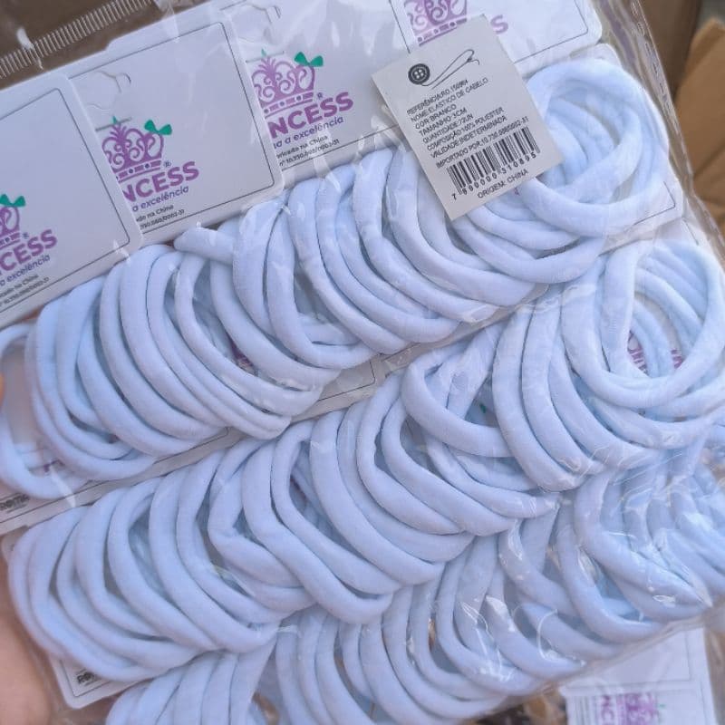 Pacote Elástico Cabelo Xuxinha Rabicó com 72 unidades Apenas 1 cor por pacote PRINCESS Tamanho 3cm