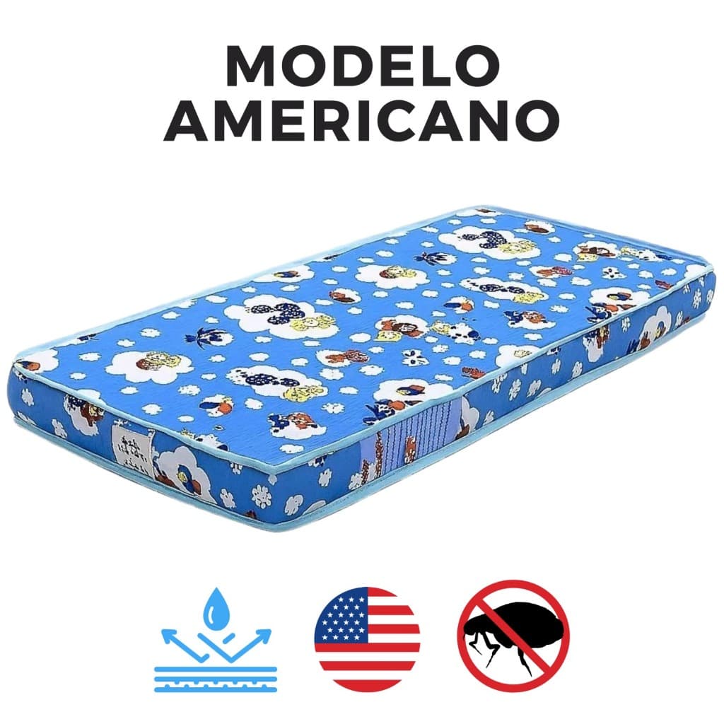 Colchão de Berço Americano 130x70x10 Ortobom Bebê Espuma Infantil Baby Physical