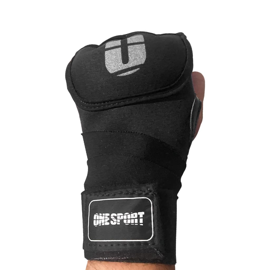 Luva Muay Thai mma treino sparring Boxe Bandagem Rapida