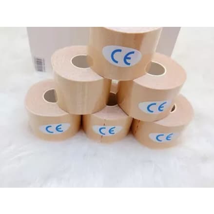 Bandagem Elastica Fita Kinesio Tape Fisioterapia Muscular 5m - VINWER (BEGE)