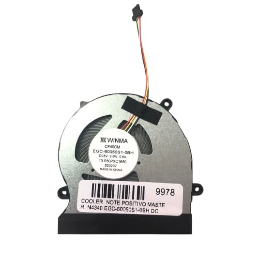 Cooler Notebook Positivo Master N4340 EGC-60050S1-0BH DC5V 2,5W 0.5A