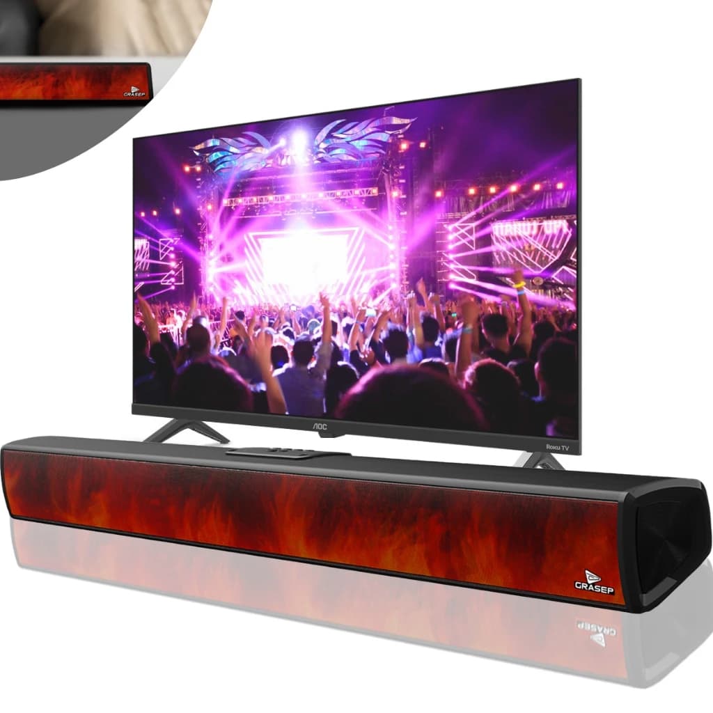 Caixa De Som Bluetooth Home Theater Portátil Subwoofer Barra