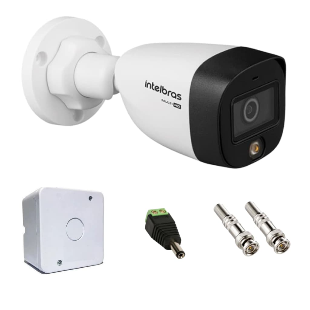 Kit 8 cameras Intelbras completo vhl 1120b dvr 1108 hd 1tb