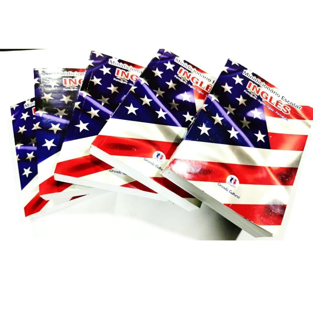 Kit com 50 Minidicionários Escolares de Inglês (Papel branco Off Set) - Ciranda Cultural