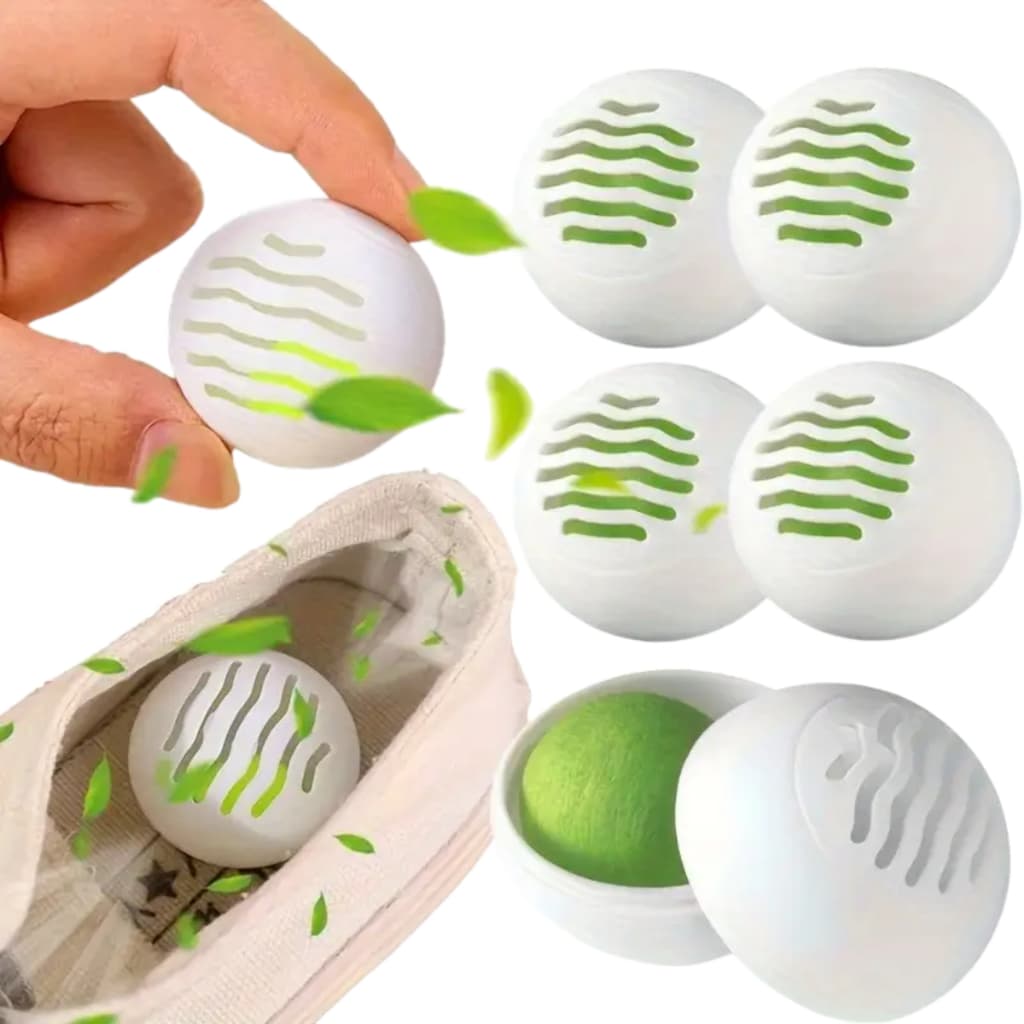Novas Bolas Desodorantes para Armários de Sapatos 6PCS, Remoção de Odor Duradoura e Fragrância Fresca para Guarda-Roupas
