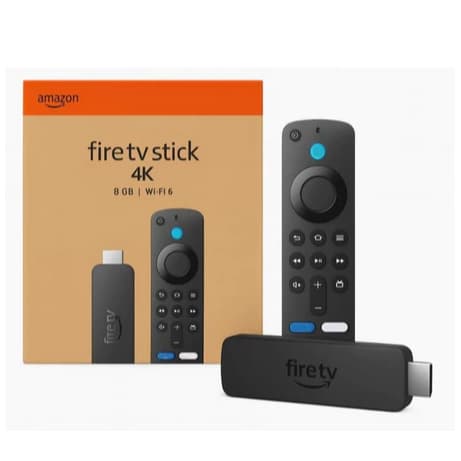 Amazon Fire TV Stick 4K UHD (2ª Geração) 8GB Quad-Core 1,7 GHz Wi-Fi 6E Alexa Dolby Vision-Atmos HDR10
