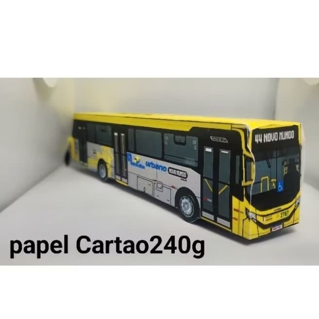 Miniatura De Ônibus Caio ApacheVip5of1726L CitySorocabaPAPELCARTAO240G