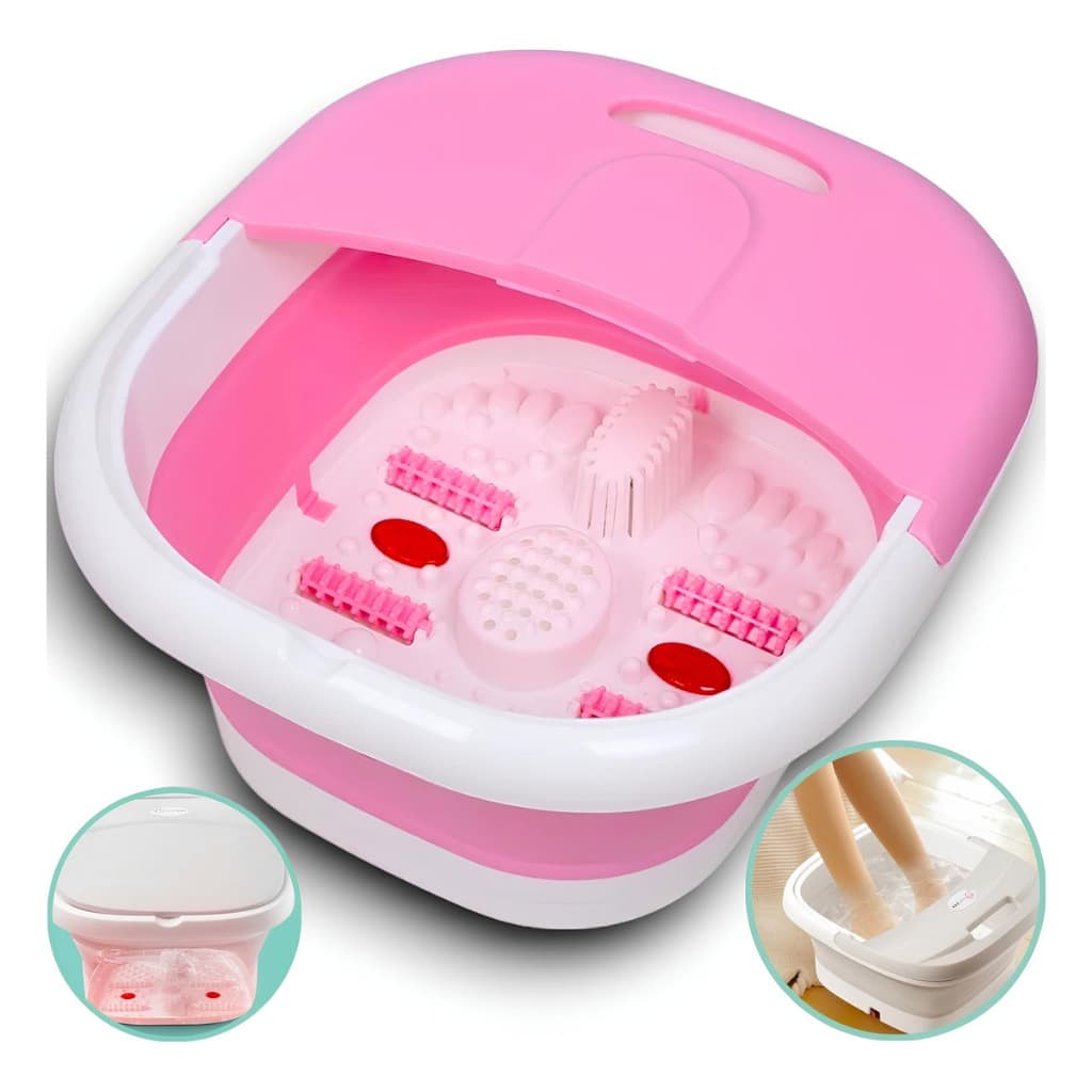 Massageador elétrico portátil do pé, Manicure Dobrável imersão balde bacia, Dobrável Pedicure Spa Bath, Venda quente