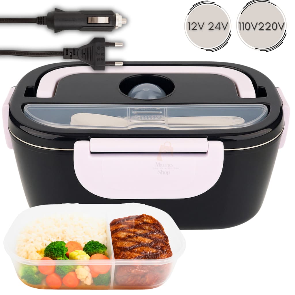 Marmita Elétrica Bivolt com 2 Cabos (Carro + Casa) | Aquecimento Rápido