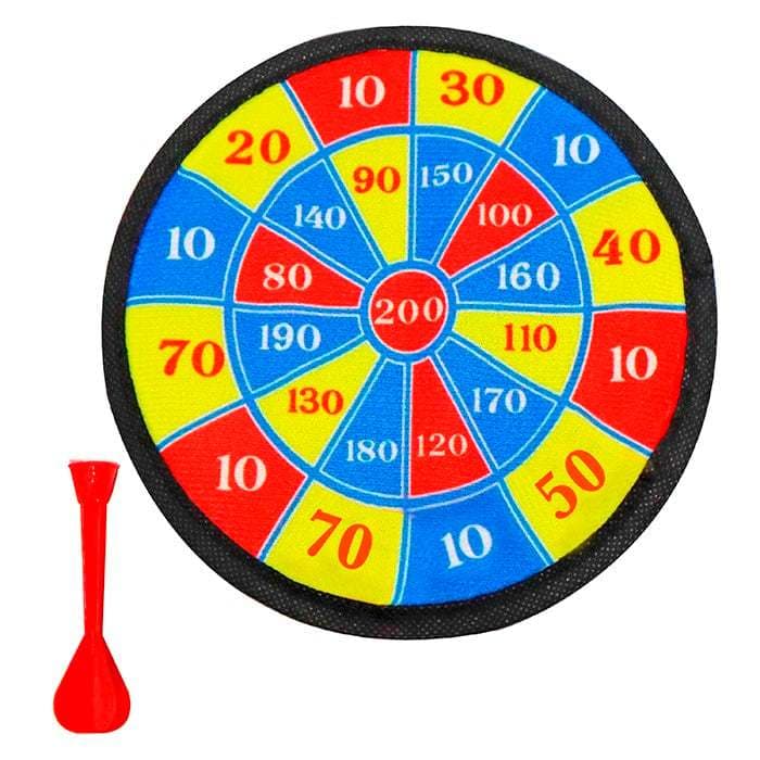 Jogo de Dardo com Velcro + Alvo 18cm | Brinquedo Seguro | Diversão Infantil e Adulto - Art Brink
