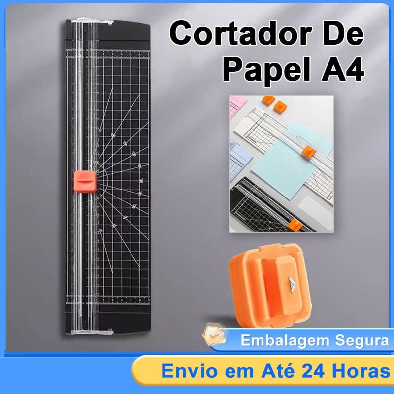 Guilhotina Portátil Cortador de Papel A4 A3 Material de Escritório