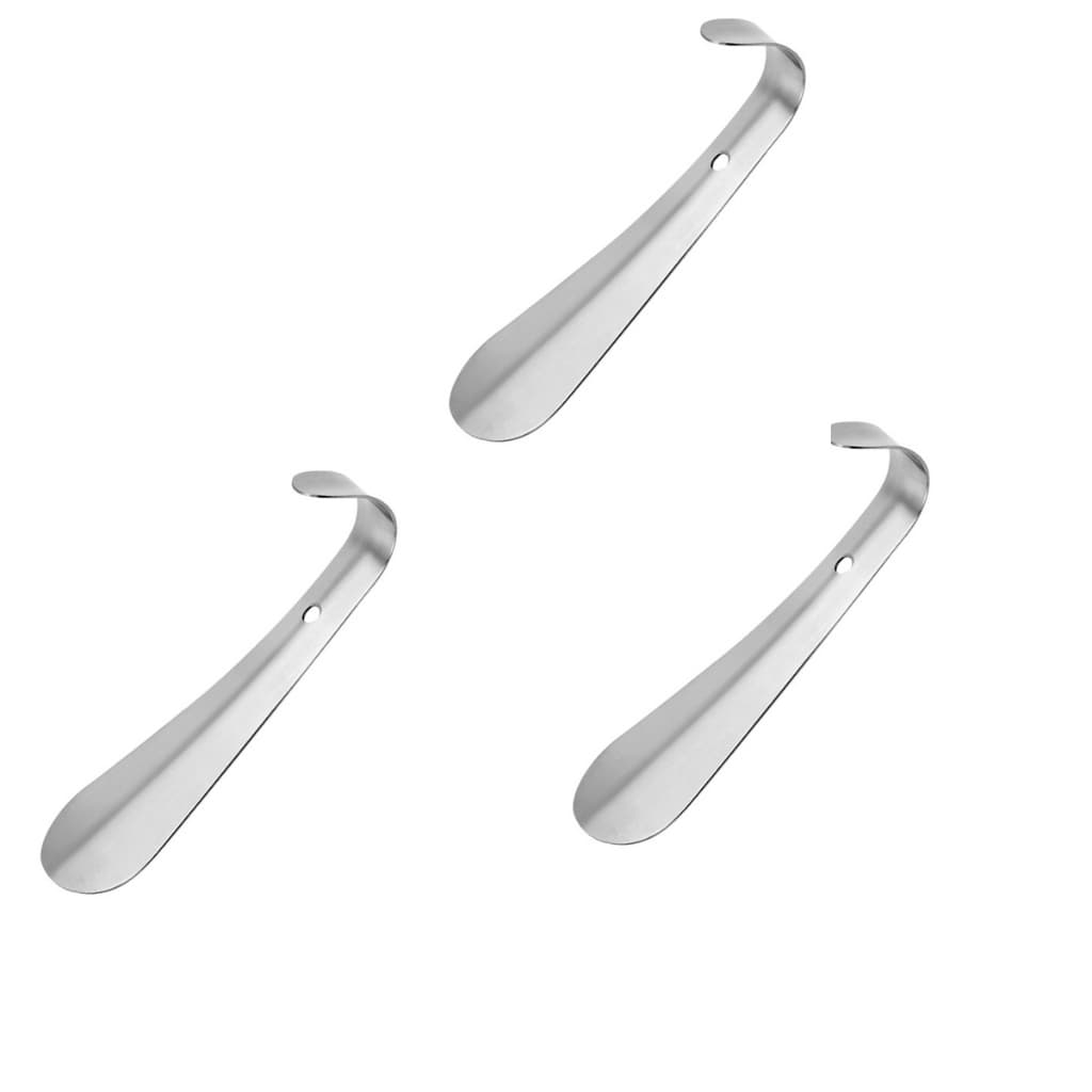 Kit 3 Portátil Calçadeira De Sapatos Aço 15cm Para Viagem