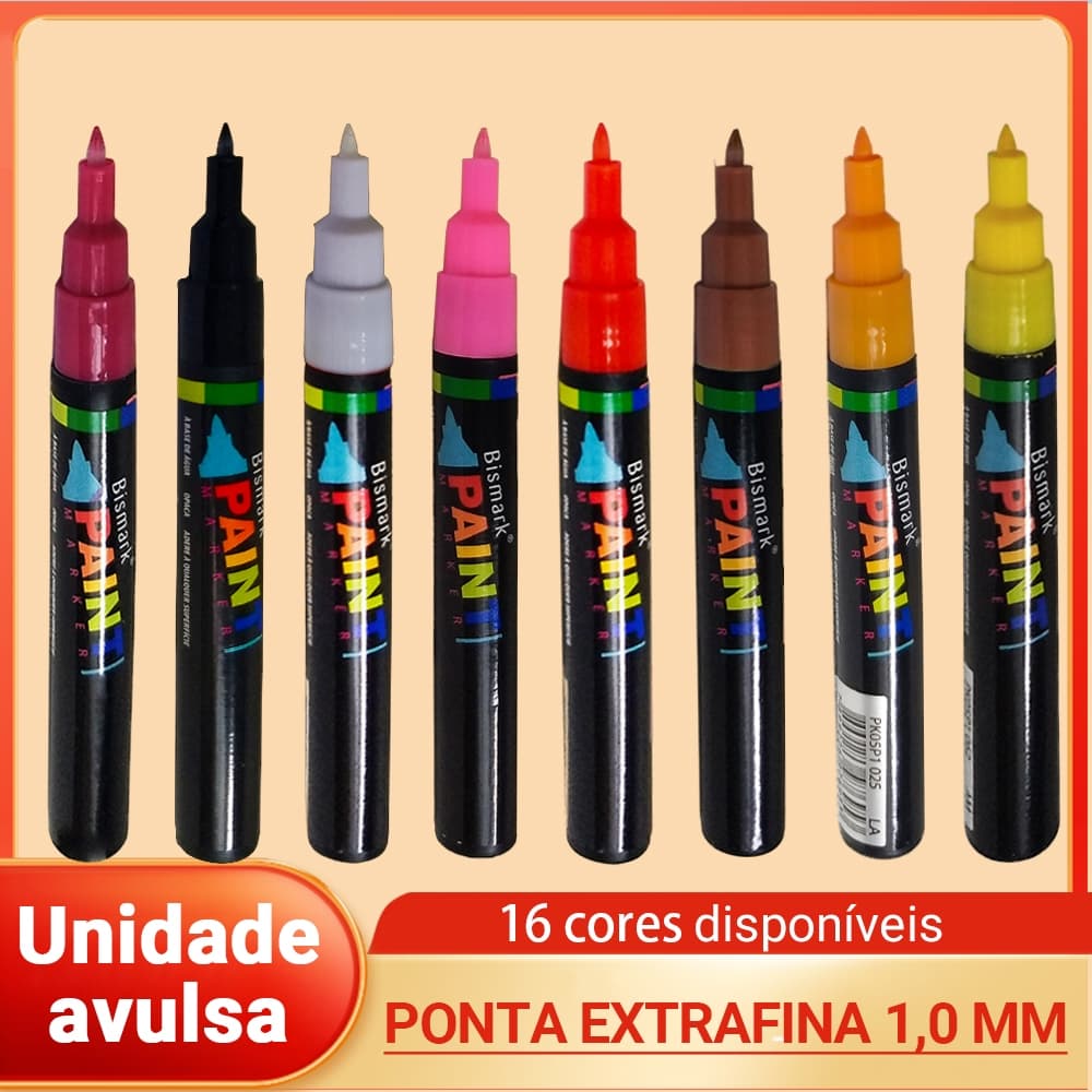 Marcador Artístico Paint Marker Base Água Ponta Média 2.2-2.6mm