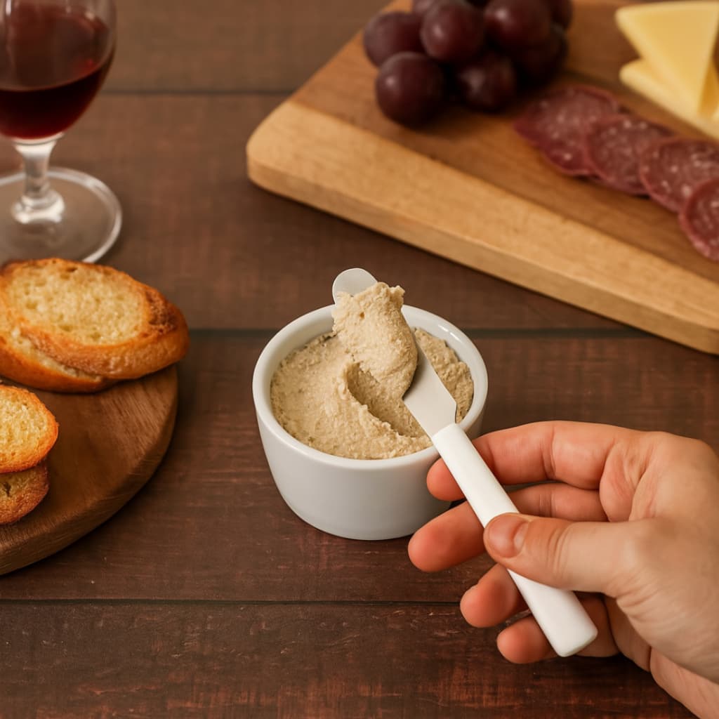 06un Espátula para Passar Manteiga Inox Cabo Brano Utensílio de Cozinha Para Uso Diário