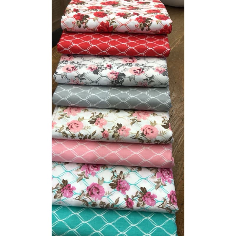 Tecido  Tricoline Estampado 100% Algodão 50x150 Floral Patchwork Costura