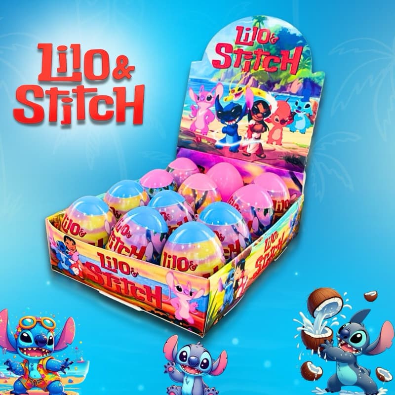 Caixa 12 Ovo Surpresa L.Stitch