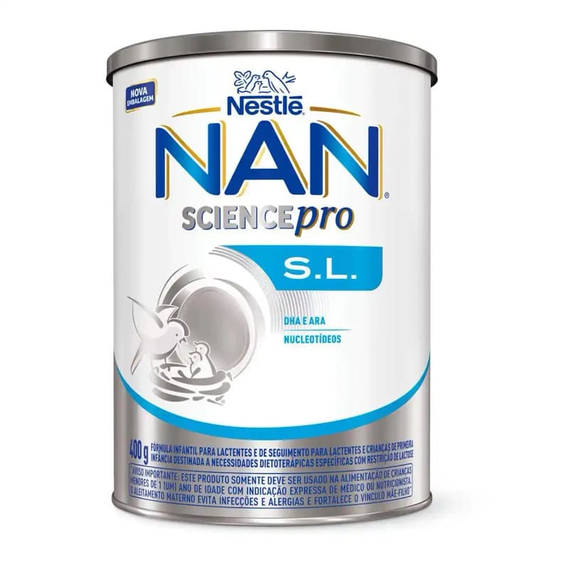Fórmula Infantil Nan Science Pro S.L. Zero Lactose 0 a 3 Anos 400g